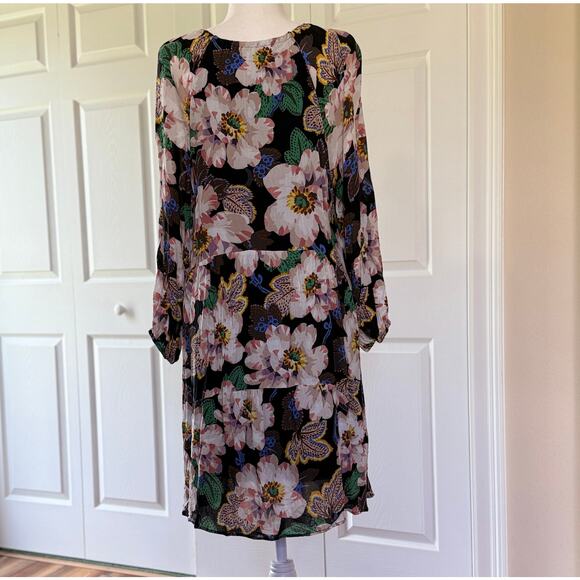 Anthropologie Tiered V Neck Floral Dress Balloon
Sleeves excellent Size XL Flowy - Picture 4 of 9